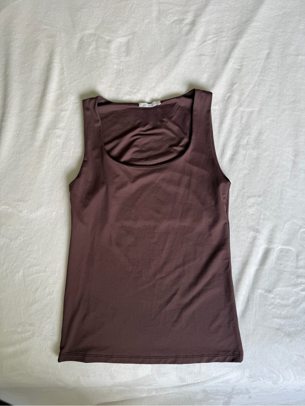 H&M Brown Scoop Neck Tank Top